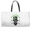 happy saint patrick day skull Weekender Totes