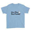 Want More Beer Please Black Youth Tee