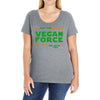 May The Vegan Force Be With You Ladies Curvy T-Shirt