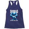 skinhead a way of life blue ideal birthday gift present. Racerback Tank