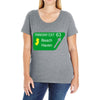 gps logo free exit 63 beach haven Ladies Curvy T-Shirt