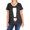 exclamation box Ladies Curvy T-Shirt