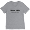 have faith in science and reason t shirt medium funny atheism religion V-Neck Tee