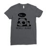bearly awake Ladies Fitted T-Shirt