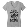 The Title Firefighter Not Earned From Fancy Degree Women's V-Neck T-Shirt