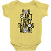 Fight Alone Avengers Baby Bodysuit