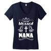 I Am One Blessed Nana Women's V-Neck T-Shirt