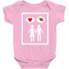 women thinking love Baby Onesie