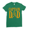 captain dad Ladies Fitted T-Shirt