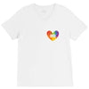 Rainbow Equality Heart V-Neck Tee