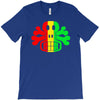 rasta skull and crossbones reggae dub club rave T-Shirt