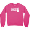 vacation alpaca bag animal humor funny Crewneck Sweatshirt