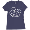 pig funny Ladies Fitted T-Shirt