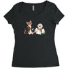 the owl and the weasel Women's Triblend Scoop T-shirt
