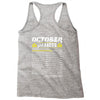 October Girl Facts Libra Racerback Tank