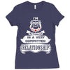 I Am Bulldog Actually In A Very Commited Relationship Ladies Fitted T-Shirt