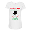 christmas baking team crew snowman Maternity Scoop Neck T-shirt