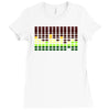 sound activated flashing light Ladies Fitted T-Shirt