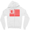 b red Zipper Hoodie
