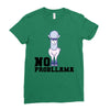 no probllama Ladies Fitted T-Shirt