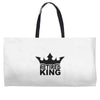 retired king Weekender Totes