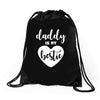 Daddy is My Bestie Drawstring Bags