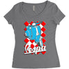 funny vespa chequer board, ideal gift or birthday present Women's Triblend Scoop T-shirt