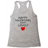 happy valentine day lovely Racerback Tank