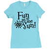 fun in the sun Ladies Fitted T-Shirt