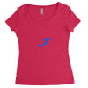 mermaid mom pocket Women's Triblend Scoop T-shirt