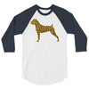leopard pattern 3/4 Sleeve Shirt