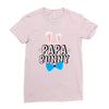 papa bunny Ladies Fitted T-Shirt