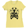 space princess skull Ladies Fitted T-Shirt