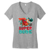 super dude Women's V-Neck T-Shirt