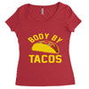 body by tacos funny Women's Triblend Scoop T-shirt