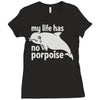 no porpoise Ladies Fitted T-Shirt