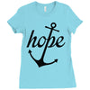 hope anchor religious Ladies Fitted T-Shirt