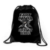 funny rfart ninja Drawstring Bags