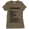 rules for dating my daughter shirt t shirt perfect father's gift Ladies Fitted T-Shirt