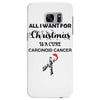 all i want for christmas is a cure carcinoid cancer Samsung Galaxy S7 Edge Case