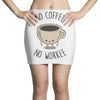 no coffee no workee Mini Skirts
