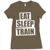 v5 eat sleep train Ladies Fitted T-Shirt