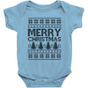 ugly merry christmas Baby Bodysuit
