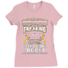 proud dad freaking Ladies Fitted T-Shirt