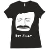 bon iver face Ladies Fitted T-Shirt