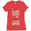 i bake because punching people is frowned upon Ladies Fitted T-Shirt