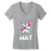 UNICORN ARE BORN IN MAY Women's V-Neck T-Shirt