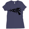 sci fi t shirt 3xl science darwin funny nasa evolution atheism cool te Ladies Fitted T-Shirt