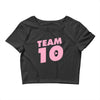 team 10 light pink Crop Top