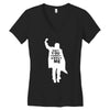 don't you forget about me 80's party music retro Women's V-Neck T-Shirt